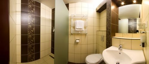 Nice bathroom in the Thermal Hotel Mosonmagyarovar***