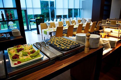 4* Abacus Wellness Hotel's restaurant with full of delicacies