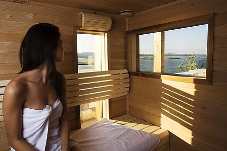 Sauna in wellness hotel Nautis Gardony - near Lake Velence