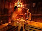 Finnish sauna of Hunguest Hotel Helios in Heviz with wellness packages