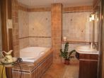 Hotel Nefelejcs bathroom in Mezokovesd